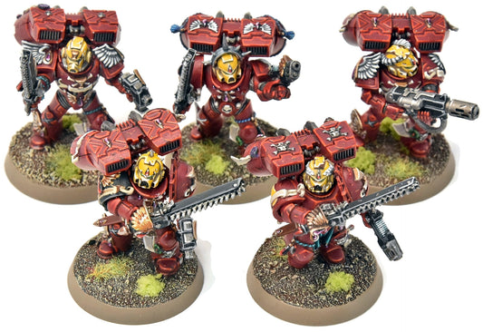 BLOOD ANGELS 5 Vanguard Veteran Squad #14 PRO PAINTED Warhammer 40K