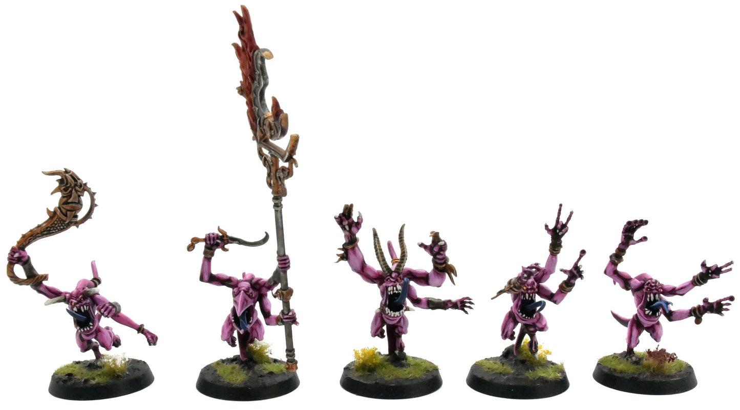 DISCIPLES OF TZEENTCH 10 Pink Horrors Of Tzeentch #1 COMMISSION PRO PAINTED 0119