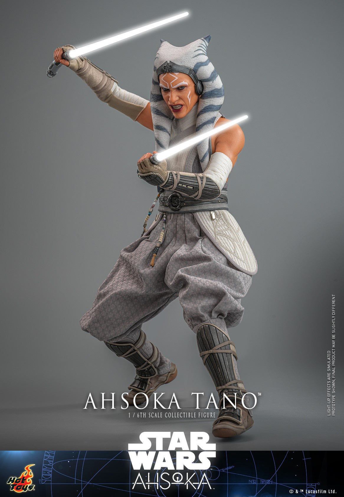 Figurine Ahsoka Tano à l'échelle 1/6 par Hot Toys
