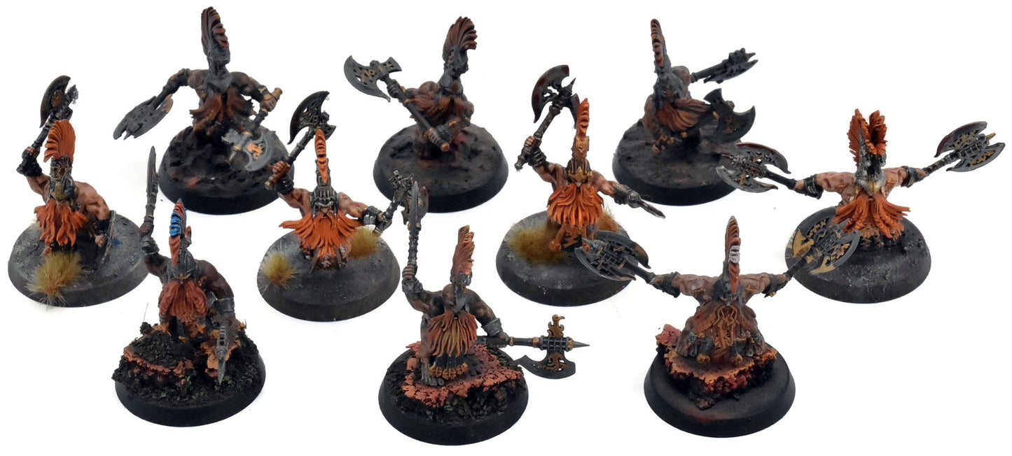 FYRESLAYERS 10 Vulkite Berzerkers #4 WELL PAINTED Warhammer Sigmar