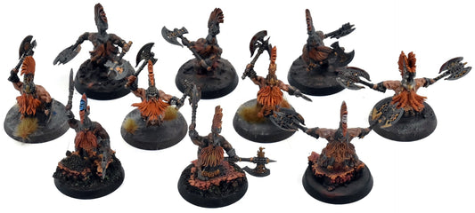 FYRESLAYERS 10 Vulkite Berzerkers #4 WELL PAINTED Warhammer Sigmar