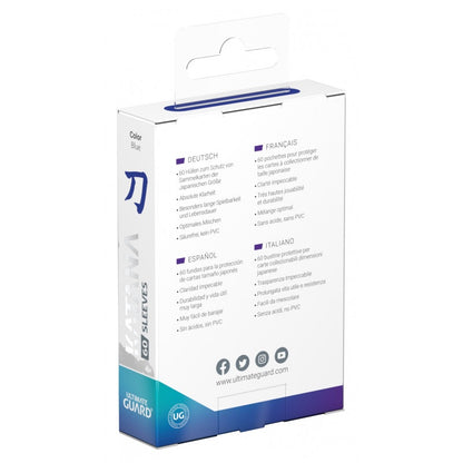 Ultimate Guard Sleeves Katana Japanese Size Blue 60ct