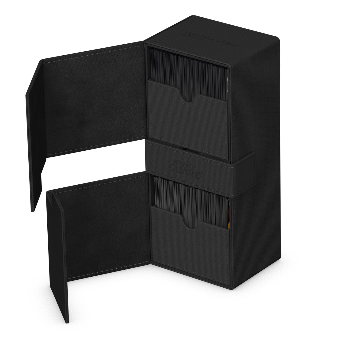 Ultimate Guard Twin Flip N Tray Deck Case Monocolor Black 266+