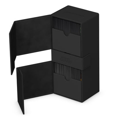 Ultimate Guard Twin Flip N Tray Deck Case Monocolor Black 266+