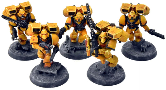 SPACE MARINES 5 Imperial Fist Assault Squad #1 Warhammer 40K