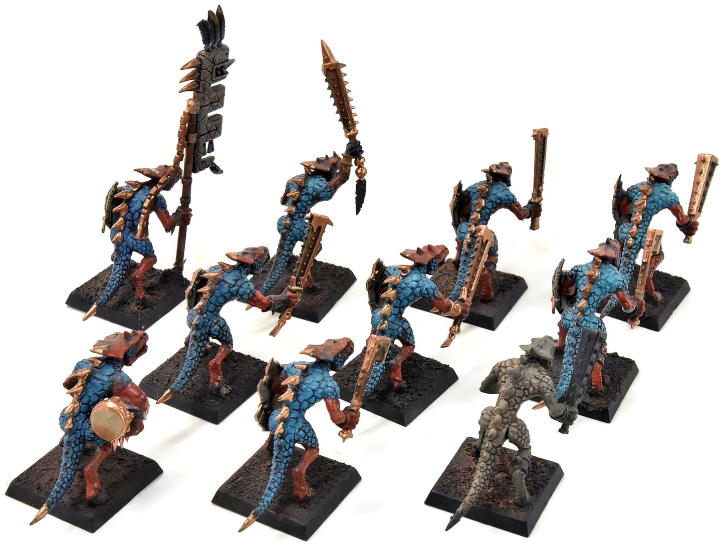 LIZARDMEN 10 Saurus Warriors #5 Warhammer Fantasy