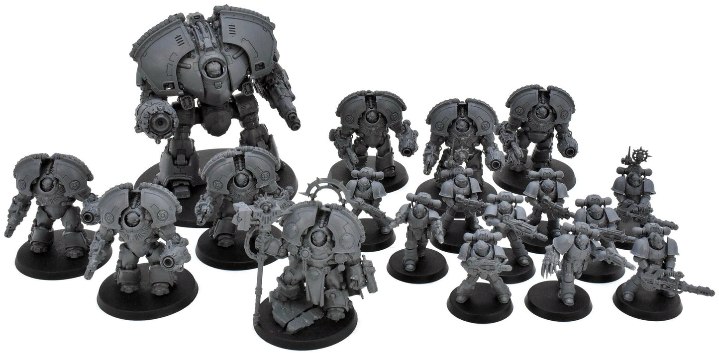SATURNINE HALF BOX ARMY LOYALIST #1 Assembled 30K Dreadnought HORUS HERESY