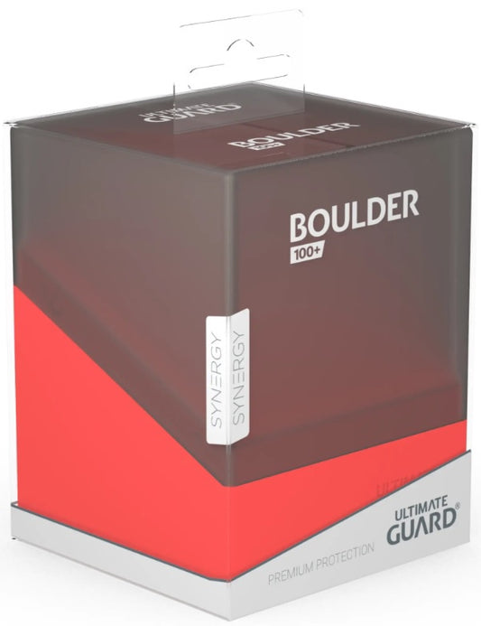 Ultimate Guard Deck Case Boulder 100+ Synergy Black/Red