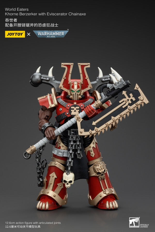 Khorne Berzerker with Eviscerator Chainaxe World Eaters Joy Toy