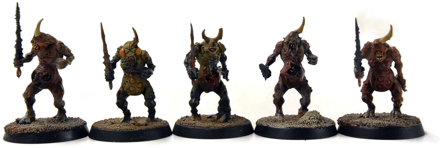 MAGGOTKIN OF NURGLE 9 Plaguebearers #1 WELL PAINTED Sigmar