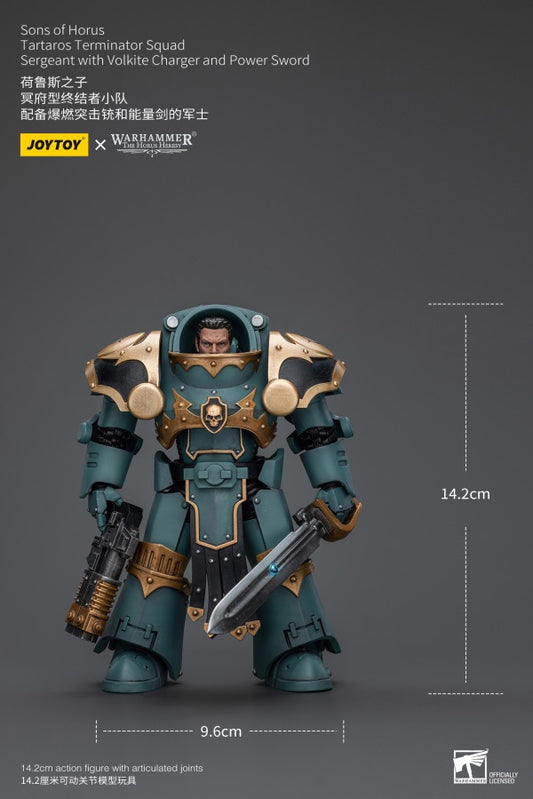 Tartaros Terminator Squad Sergeant With Volkite Charger And Power Sword Joy Toy