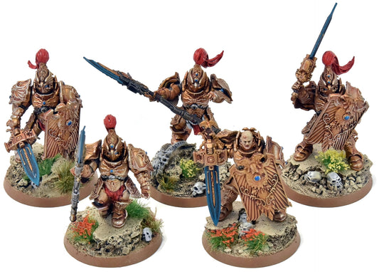 ADEPTUS CUSTODES 5 Custodian Guards Squad #2 PRO PAINTED Warhammer 40K