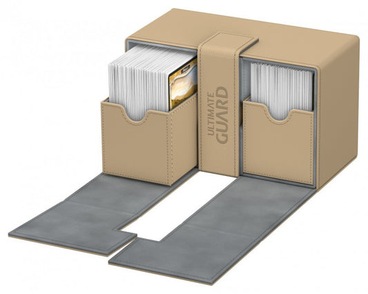 Ultimate Guard Twin Flip N Tray Deck Case Xenoskin Sand 160+