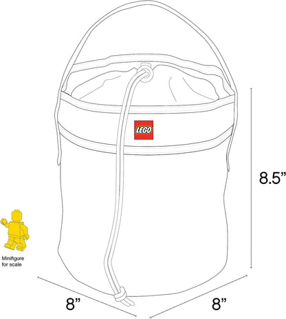 LEGO® Storage Cinch Bucket - Blue Knob