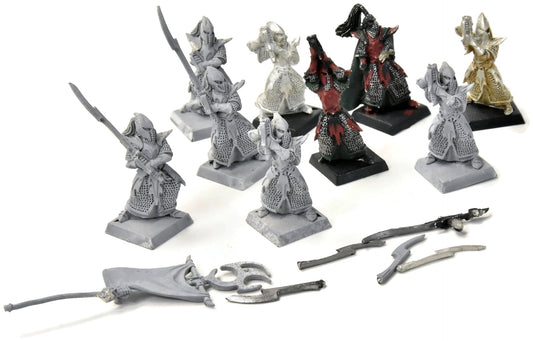 DARK ELVES 9 Executionners #3 METAL missing one sword Warhammer Fantasy