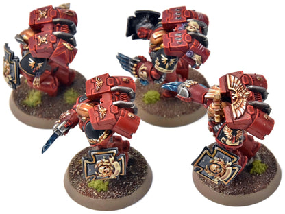 BLOOD ANGELS 4 Vanguard Veteran Squad #12 PRO PAINTED Warhammer 40K