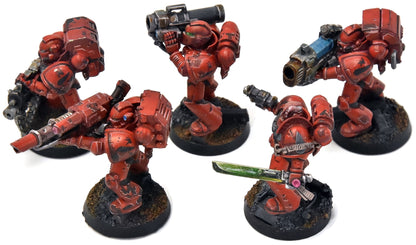 BLOOD ANGELS 5 Devastator Squad #12 Some Metal Parts PRO PAINTED Warhammer 40K