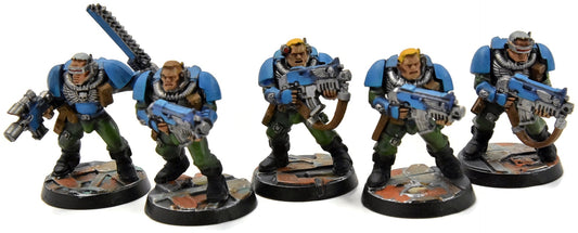 SPACE MARINES 5 Scout #1 WELL PAINTED Warhammer 40K