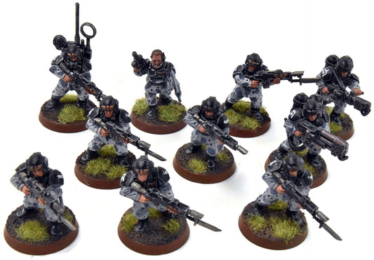 ASTRA MILITARIUM 10 Cadian Shock Troops #17 WELL-PAINTED Warhammer 40K