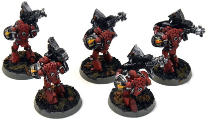 SPACE MARINES Horus Heresy 5 Devastators #2 WELL PAINTED Warhammer 40K
