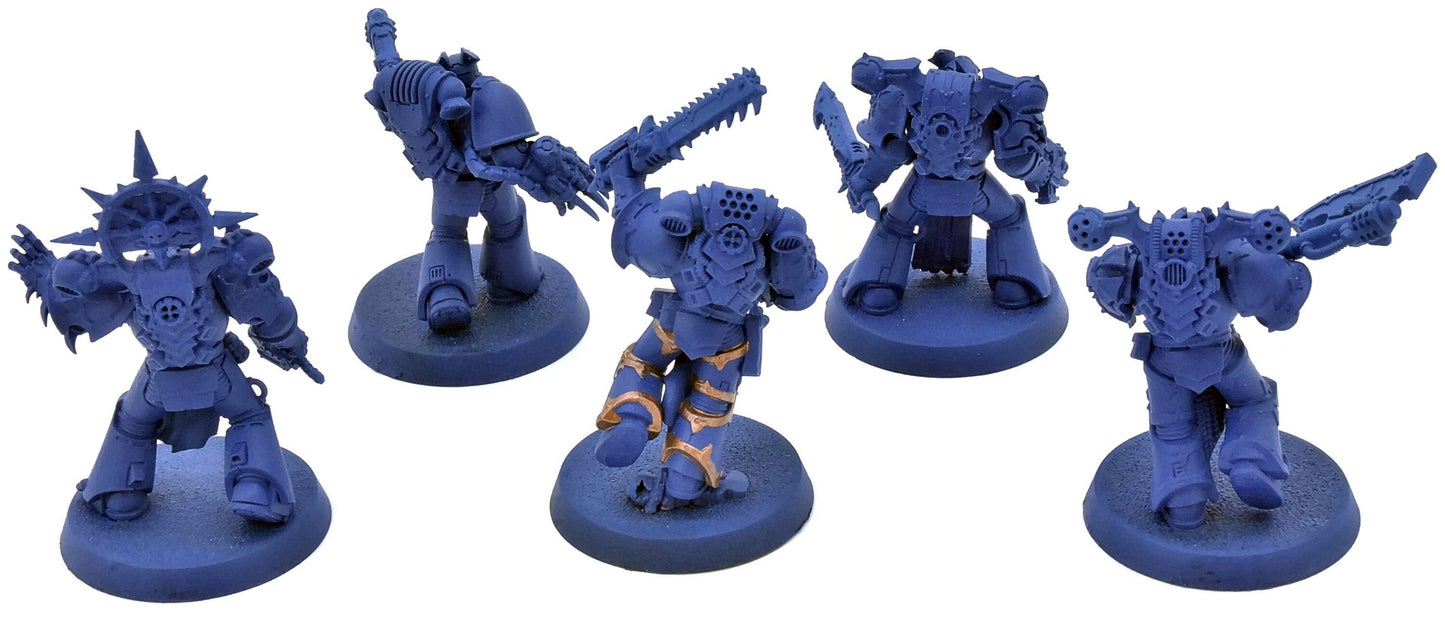 CHAOS SPACE MARINES 5 Legionaries #2 Warhammer 40K Night Lords