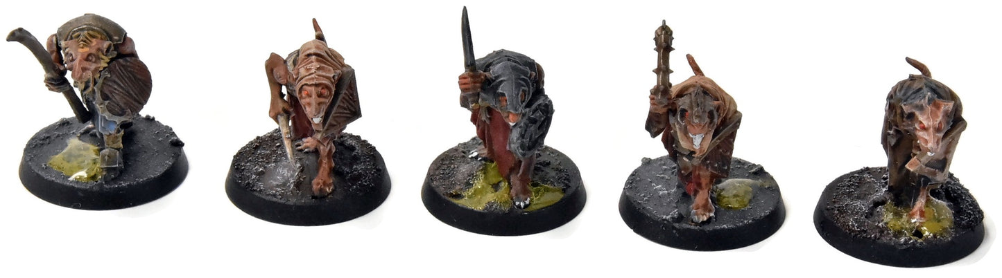 SKAVEN 20 Clanrats #5 WELL PAINTED Broken & Missing Bits Warhammer Sigmar