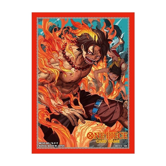 Bandai One Piece Trading Card Supplies - Card Sleeves - Portgas.D.Ace B(70 Sleeves)