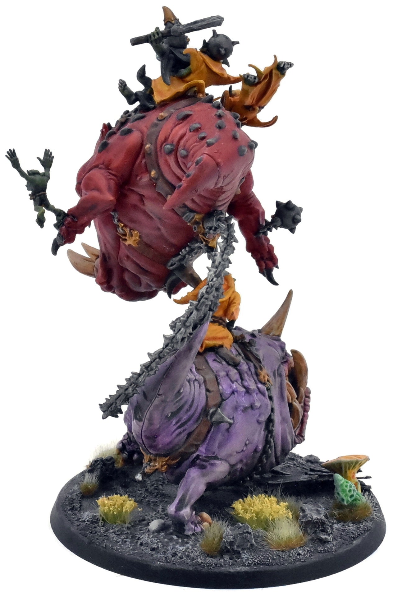 GLOOMSPITE GITZ Loonboss On Mangler Squigs #2 WELL PAINTED Warhammer Sigmar