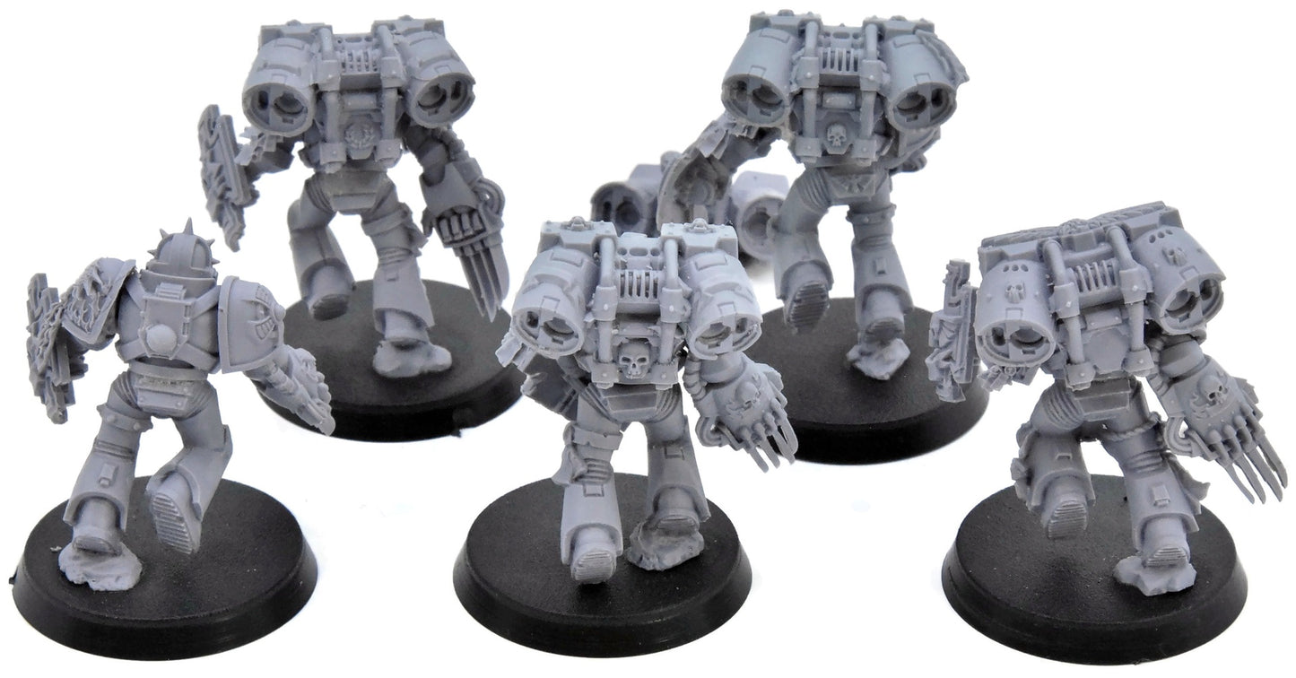SPACE MARINES 5 Assault Marines #1 Warhammer 40K Salamanders upgrade