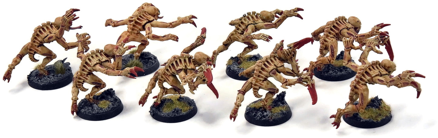TYRANIDS 8 Genestealers #4 WELL PAINTED Warhammer 40K
