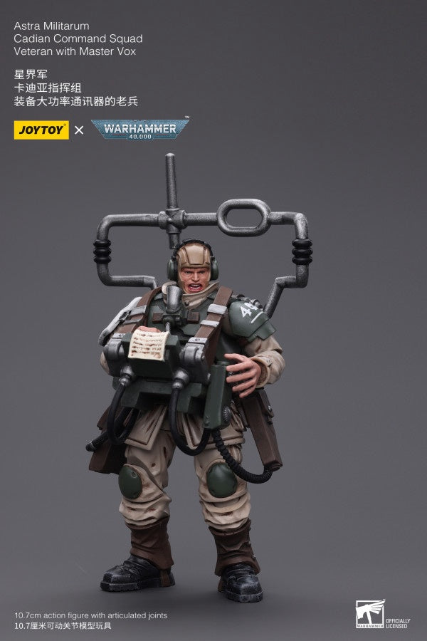 Cadian Command Squad Veteran with Master Vox Astra Militarum Joy Toy