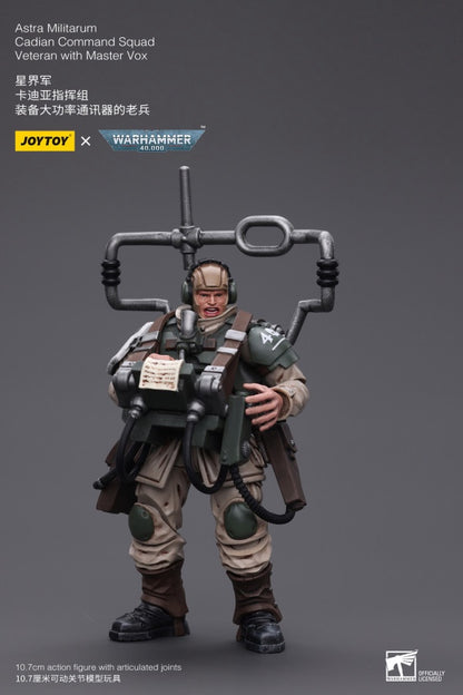 Cadian Command Squad Veteran with Master Vox Astra Militarum Joy Toy