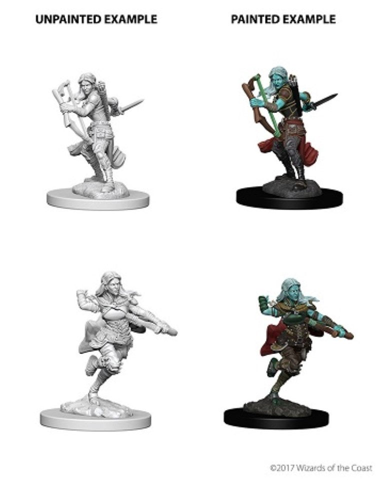 D&D Unpainted Minis Wv4 Air Genasi Female Rogue