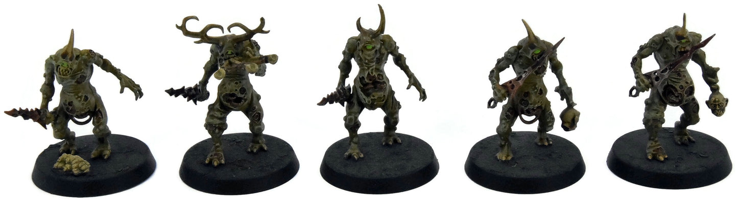 MAGGOTKIN OF NURGLE 10 Plaguebearers #6 WELL PAINTED Warhammer Sigmar