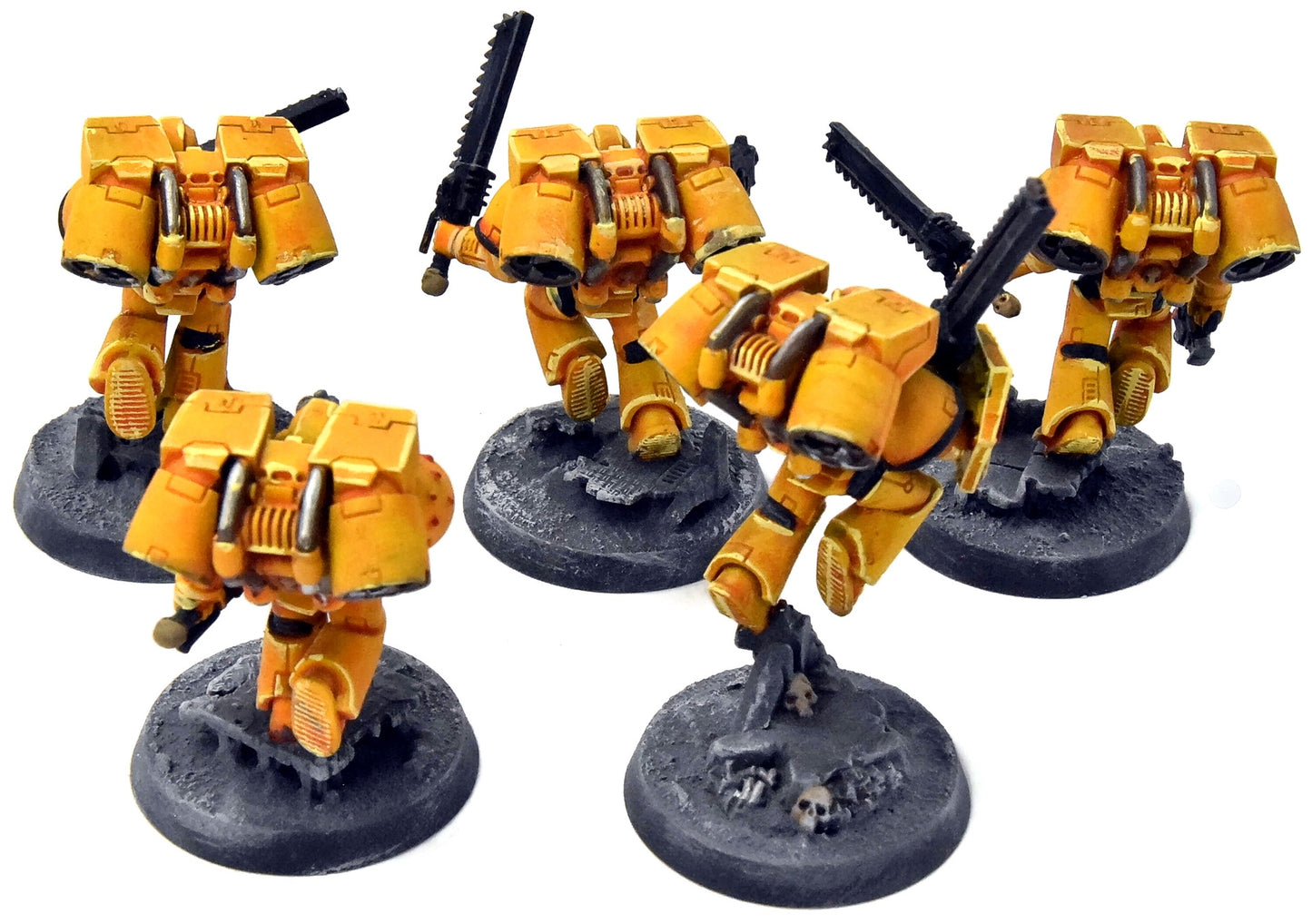 SPACE MARINES 5 Imperial Fist Assault Squad #1 Warhammer 40K