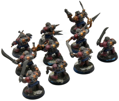 KHARADRON OVERLORDS 10 Arkanaut Company #2 WELL PAINTED Warhammer Sigmar