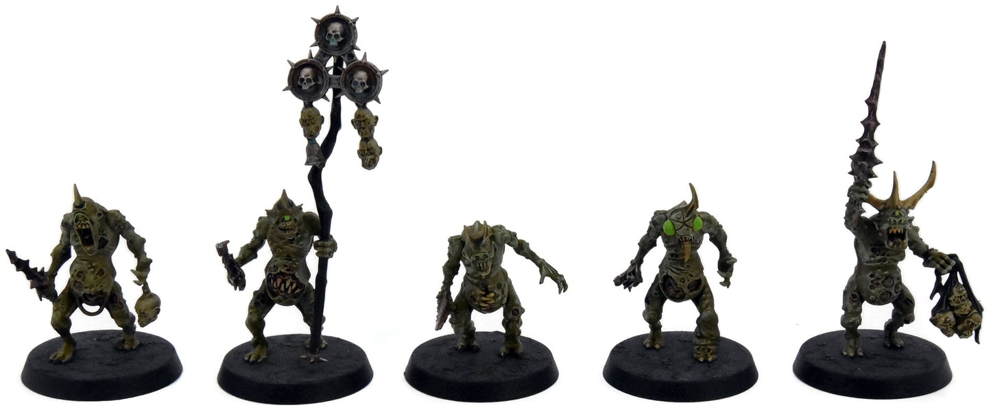 MAGGOTKIN OF NURGLE 10 Plaguebearers #6 WELL PAINTED Warhammer Sigmar