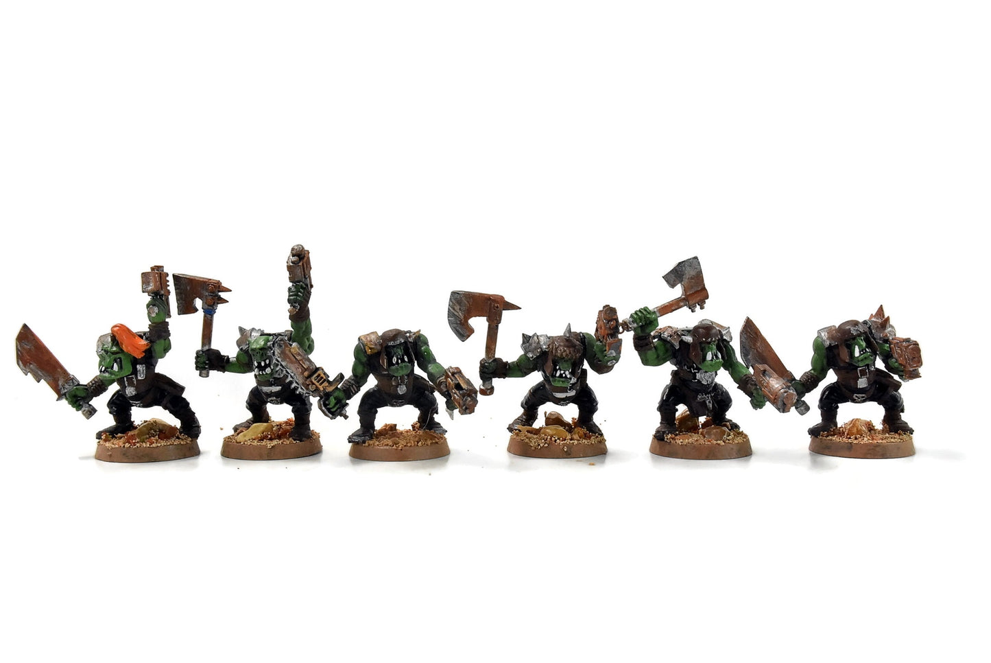 ORKS 10 Ork Boyz With Nob #6  40K