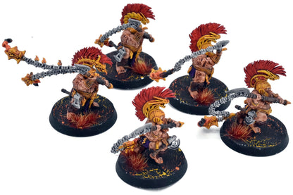 FYRESLAYERS 5 Hearthguard Berzerkers #4 WELL PAINTED Warhammer Sigmar 4124