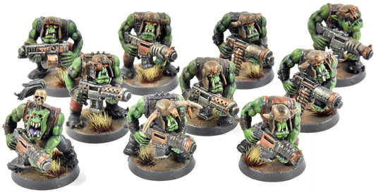 ORKS 10 Boyz #21 WELL PAINTED Warhammer 40K