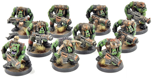 ORKS 10 Boyz #21 WELL PAINTED Warhammer 40K