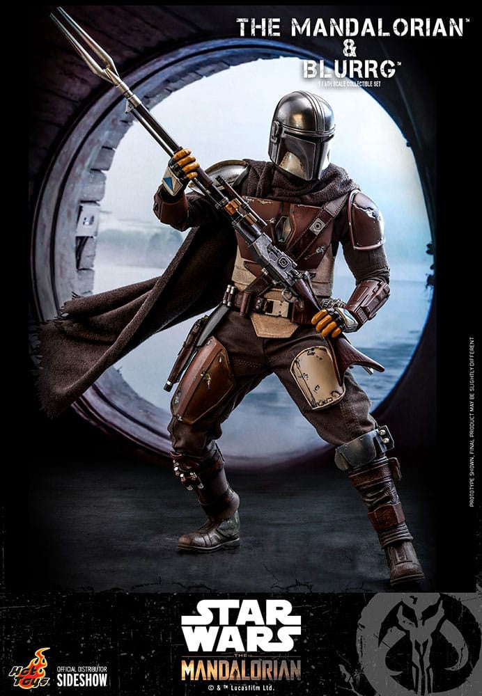 Mandalorian™ & Blurrg™ Sixth Scale Figure Set by Hot Toys Television Masterpiece Series - Star Wars: The Mandalorian™