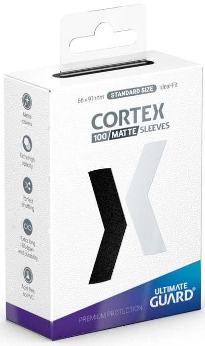 Ultimate Guard Sleeves Cortex Std Matte Black 100ct