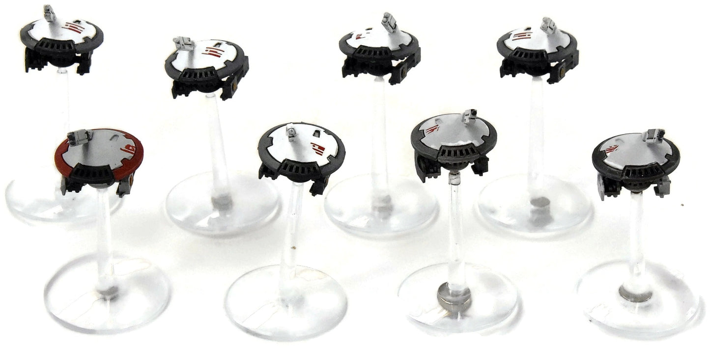 TAU EMPIRE 8 Drones MARKER LIGHT #1 PRO PAINTED Warhammer 40K