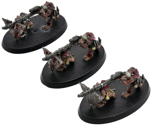 SKAVEN 3 Warlock Jezzails #1 METAL Warhammer Fantasy