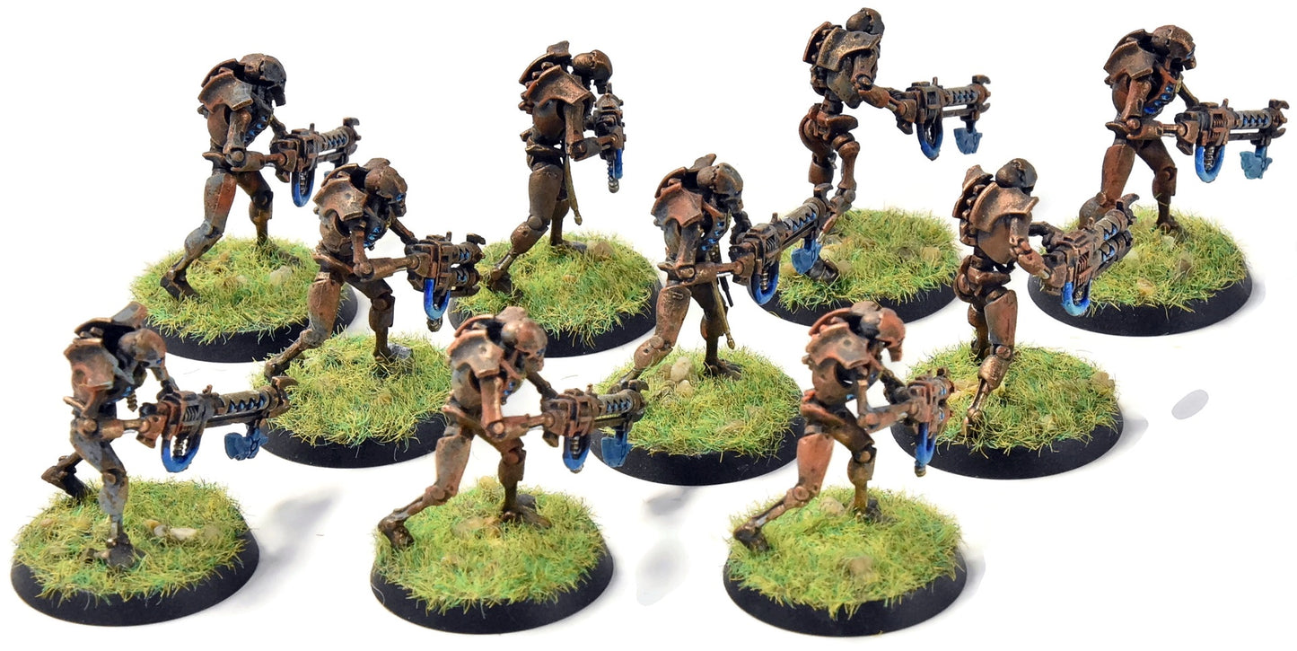 NECRONS 10 Warriors #3 WELL PAINTED Warhammer 40K 5137