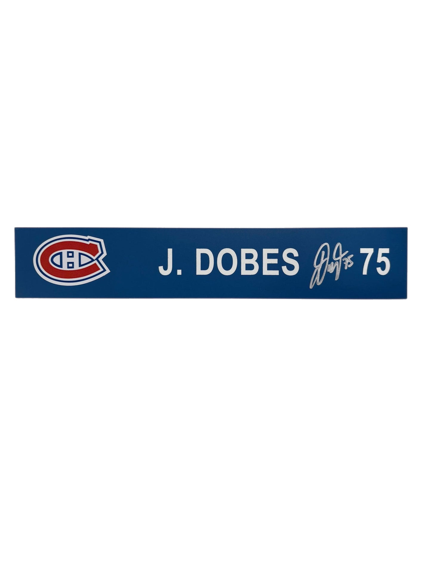 Jakub Dobes Autographed Locker Room Nameplate