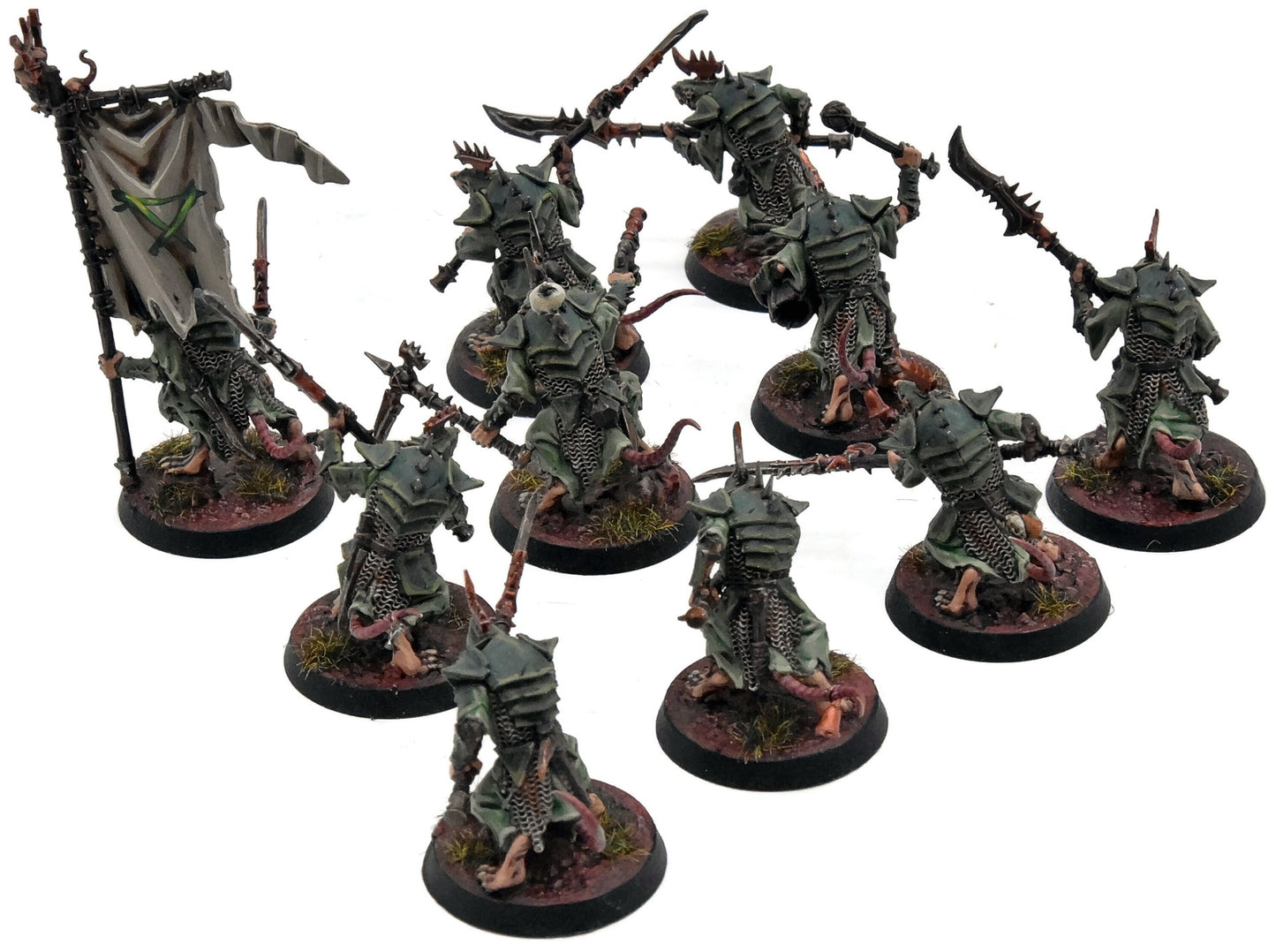 SKAVEN 10 Stormvermin #1 COMMISSION PRO PAINTED  Sigmar NEW SCULPT