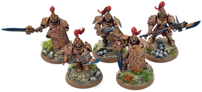 ADEPTUS CUSTODES 5 Custodian Guards Squad #1 PRO PAINTED Warhammer 40K