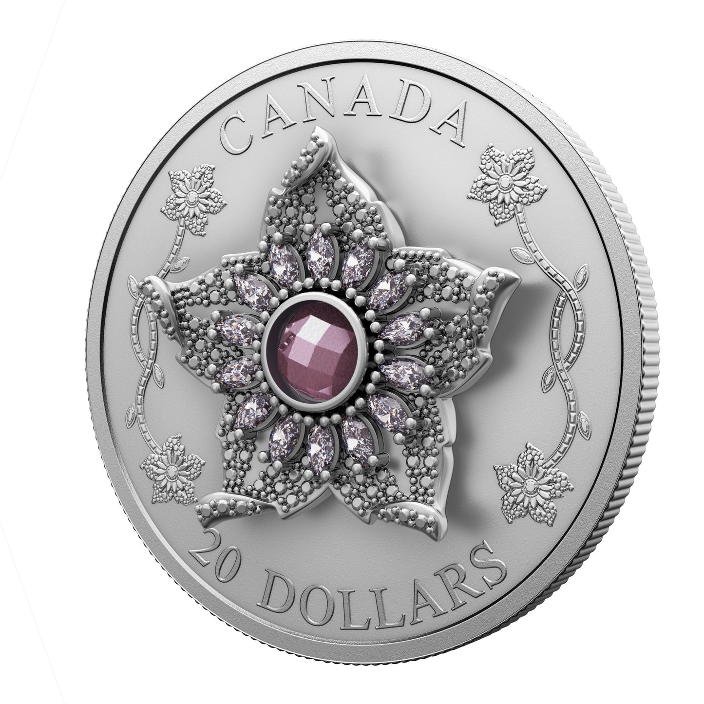 Crown Jewels Series: Williamson Diamond Brooch – 1 oz. $20 Fine Silver Coin(250100)